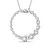 Thumbnail Image 0 of 1 CT. T.W. Journey Diamond Circle Pendant in 14K White Gold