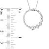 Thumbnail Image 2 of 1 CT. T.W. Journey Diamond Circle Pendant in 14K White Gold