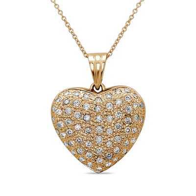 1 Ct T W Diamond Heart Pendant In 14k Gold J I1 Zales - Zales Yellow Gold Heart Pendant 1 Ct T W Diamond Heart Pendant In 14k Gold J I1 Zales - Zales Yellow Gold Heart Pendant