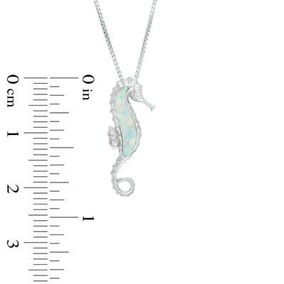 Diamond Accent Seahorse Pendant 
