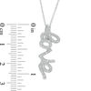Thumbnail Image 2 of Diamond Accent Cursive &quot;love&quot; Pendant in Sterling Silver