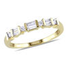 Thumbnail Image 0 of 1/5 CT. T.W. Baguette and Round Diamond Alternating Anniversary Band in 10K Gold
