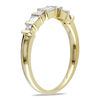 Thumbnail Image 1 of 1/5 CT. T.W. Baguette and Round Diamond Alternating Anniversary Band in 10K Gold