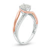Thumbnail Image 2 of 1/3 CT. T.W. Composite Diamond Bypass Swirl Ring in 10K Two-Tone Gold