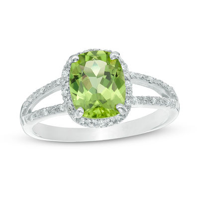 zales peridot ring
