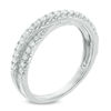 Thumbnail Image 2 of 1/3 CT. T.W. Diamond Crossover Anniversary Band in 10K White Gold