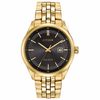 Thumbnail Image 0 of Men's Citizen Eco-Drive® Sapphire Gold-Tone Watch with Black Dial (Model: BM7252-51E)