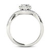 Thumbnail Image 2 of 3/8 CT. T.W. Composite Diamond Square Frame Twist Engagement Ring in 14K White Gold