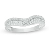 Thumbnail Image 0 of 3/8 CT. T.W. Diamond Crossover Contour Band in 14K White Gold