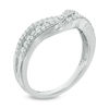 Thumbnail Image 1 of 3/8 CT. T.W. Diamond Crossover Contour Band in 14K White Gold