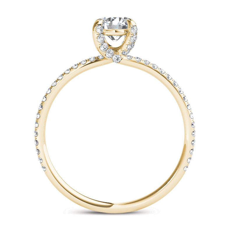 Main Image 3 of 3/4 CT. T.W. Diamond Engagement Ring in 14K Gold