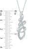 Thumbnail Image 2 of Diamond Accent Twist Pendant in Sterling Silver