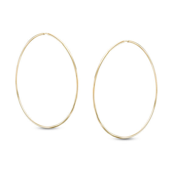 47mm Thin Hoop Earrings in 14K Gold | Zales