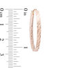 Thumbnail Image 2 of 30mm Diamond-Cut Hoop Earrings in 14K Rose Gold