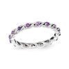 Thumbnail Image 0 of Stackable Expressions™ Amethyst Twist Eternity Style Ring in Sterling Silver