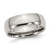 Thumbnail Image 0 of Ladies' 7.0mm Low Dome Wedding Band in Titanium
