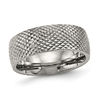Thumbnail Image 0 of Men's 8.0mm Spiked Low Dome Wedding Band in Titanium