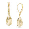 Thumbnail Image 0 of Faceted Puffed Teardrop Earrings in 14K Gold