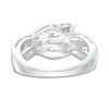Thumbnail Image 3 of 1/2 CT. T.W. Diamond Past Present Future® Bypass Engagement Ring in 10K White Gold