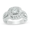 Thumbnail Image 1 of 1-1/2 CT. T.W. Princess-Cut Diamond Swirl Frame Engagement Ring in 14K White Gold