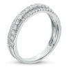 Thumbnail Image 1 of 5/8 CT. T.W. Diamond Crossover Anniversary Band in 10K White Gold