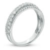 Thumbnail Image 2 of 5/8 CT. T.W. Diamond Crossover Anniversary Band in 10K White Gold