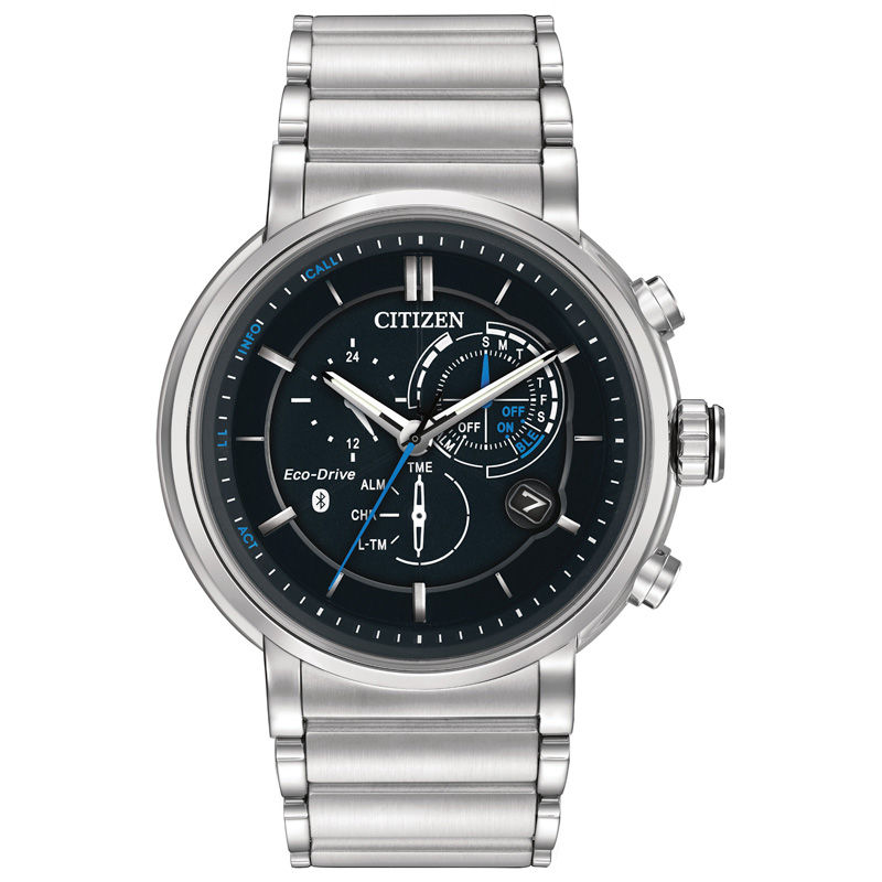 Citizen Eco-Drive® Proximity Chronograph Smart Watch with Black Dial (Model: BZ1000-54E)
