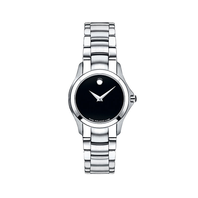 Ladies' Movado Masino™ Watch with Black Dial (Model: 0605870)