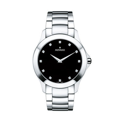 mens movado watch black