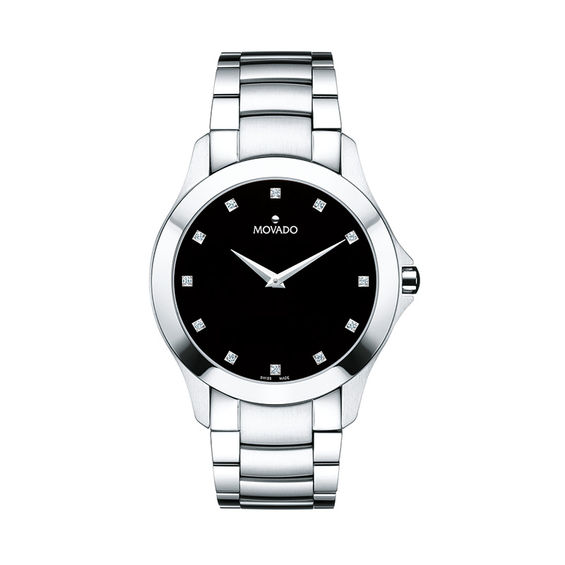 Movado diamond bezel mens deals