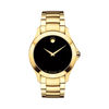 Thumbnail Image 1 of Men's Movado Masino™ Gold-Tone PVD Watch with Black Dial (Model: 0607034)