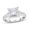 Thumbnail Image 0 of 1-7/8 CT. T.W. Princess-Cut Diamond Frame Engagement Ring in 14K White Gold