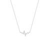 Thumbnail Image 1 of Heartbeat Necklace in 14K White Gold