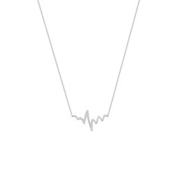 Heartbeat Necklace in 14K White Gold
