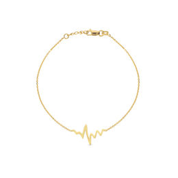 Heartbeat Bracelet in 14K Gold - 7.5"