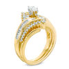 Thumbnail Image 1 of 3/4 CT. T.W. Marquise Diamond Bypass Bridal Set in 14K Gold