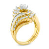 Thumbnail Image 1 of 1-1/2  CT. T.W. Marquise Diamond Bypass Bridal Set in 14K Gold