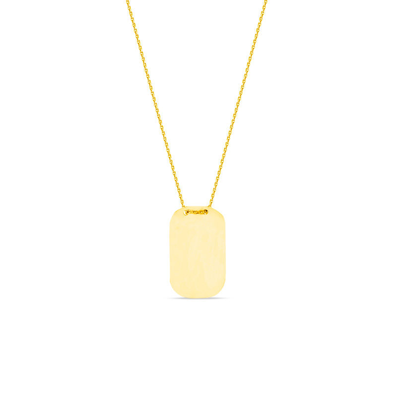Dog Tag Pendant In 14k Gold Zales