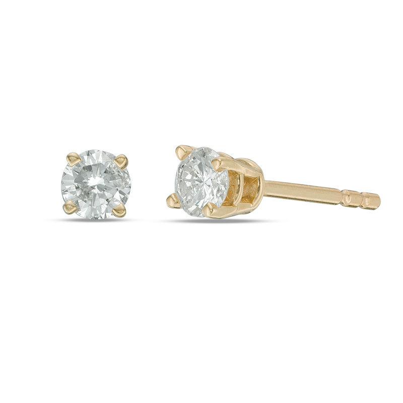 1/4 CT. T.W. Diamond Solitaire Stud Earrings in 14K Gold