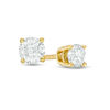 Thumbnail Image 1 of 1/2 CT. T.W. Diamond Solitaire Stud Earrings in 14K Gold