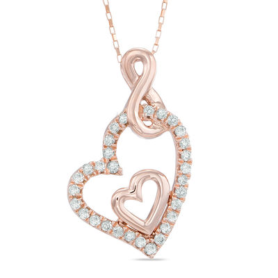 1/5 CT. T.W. Diamond Infinity Tilted 