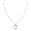 Thumbnail Image 3 of Ladies' Bulova Crystal Accent Two-Tone Watch with Mother-of-Pearl Dial and Heart Pendant Box Set (Model: 98X113)