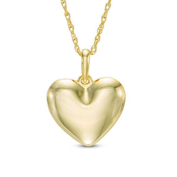 Enamel Heart Necklace – Baby Gold