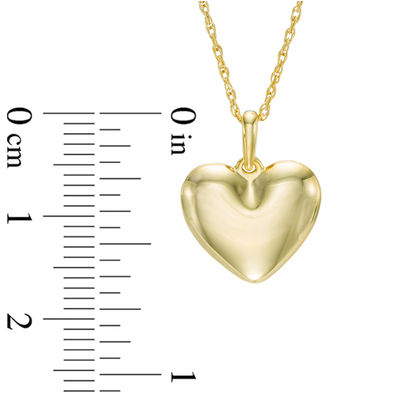 Motear divorcio cáscara Puffed Heart Pendant in 10K Gold | Zales
