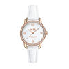 Thumbnail Image 1 of Ladies' Coach Delancey Crystal Accent Strap Watch with Mother-of-Pearl Dial (Model: 14502453)
