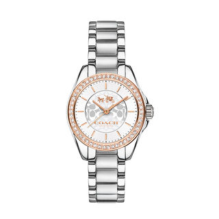 Ladies' Coach Tristen Crystal Accent Two-Tone Watch with Silver-Tone ...
