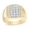 Thumbnail Image 0 of Men's 1 CT. T.W. Composite Rectangle Diamond Ring in 10K Gold