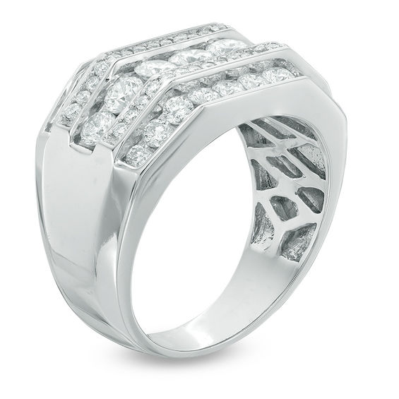 2-1/2 CT. T.w. Diamond Five Row Ring in 14K White Gold