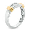 Thumbnail Image 2 of 1/4 CT. T.W. Diamond Five Stone Wedding Band in 10K Two-Tone Gold