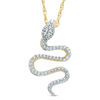 Thumbnail Image 1 of 1/10 CT. T.W. Diamond Snake Pendant in 10K Gold